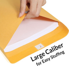 10″x13″ Brown Kraft Envelopes with Clasp Closure, 20 Count