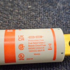 Mersen Ferraz Shawmut HP10J160 Helio Protection Photovoltaic Fuse 160A 1000VDC