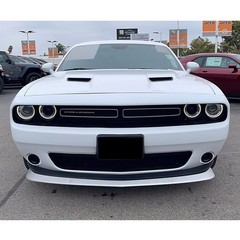 Front Bumper Lip Spoiler ABS Painted White 2015-2023 Dodge Challenger SXT