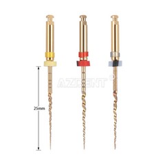 Dental Endodontic Endo Rotary Niti Files Gold Taper Engine Use X1-X3 25mm AZDENT