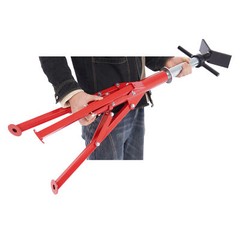 2500Lb Steel V-Head Pipe Stand Folding Tripod Pipe Jack Stand Height Pipe