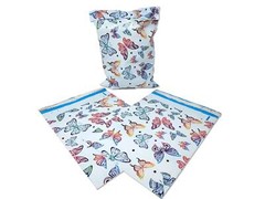 Rainbow Butterlies Designer 10×13, 14.5×19 Inch Poly Mailers, Self Seal Colorful