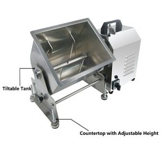 Clivia Electric Tilt Tank Meat Mixer 30lbs 15L Meat Sausage Mixing Machine