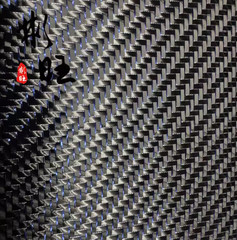 3K Carbon Fiber Blue Metallic Reflection Mixed Twill Fabric Cloth 100cm * 50cm