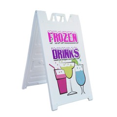 A-frame Sidewalk Frozen Drinks 24″ x 36″ Double Sided A-Frame Sidewalk Sign