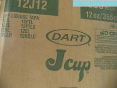 QTY=1000: DART 12J12 12 oz Foam Cup 041594542958