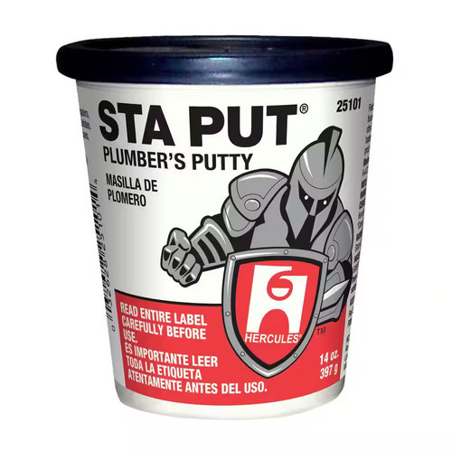 Sta-Put Plumber’s Putty 14 oz. – Durable Leak-Proof Sealant for Plumbing Repair