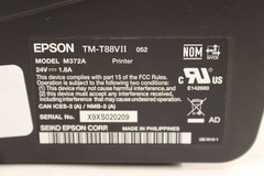 EPSON OMNILINK SINGLE STATION THERMAL RECEIPT PRINTER | TM-T88VII | BLACK