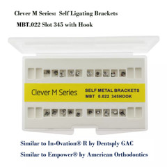 Orthodontic Self-ligating Brackets Ceramic Metal Braces Empower Clear Roth MBT
