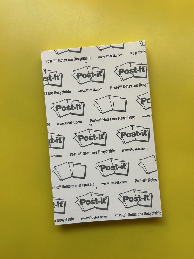 1 Post it Note 3×5 Inch Super S Pads (100 Per Pack)