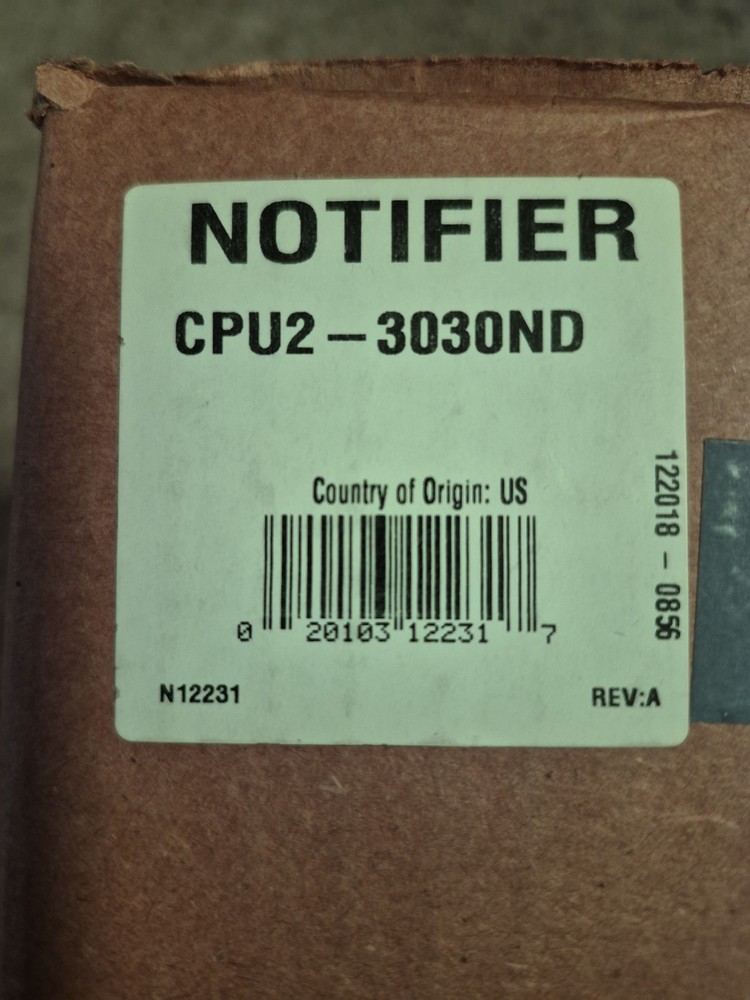 Notifier CPU2-3030ND