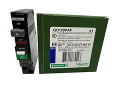 QO120PAF (New Version of QO120PCAFI) Circuit Breaker, QO, 20 AMPS, 1 Pole, 120VA