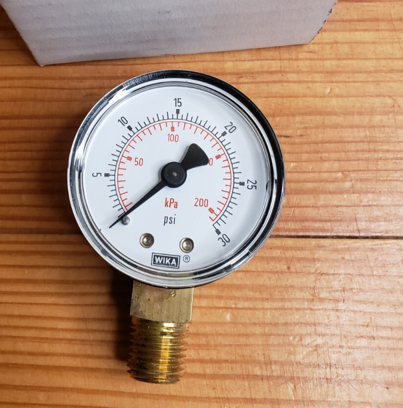Wika 30 PSI/KPA Type 111 10 2″ Bourdon Tube 1/4″ NPT Pressure Gauge 9425640 NEW