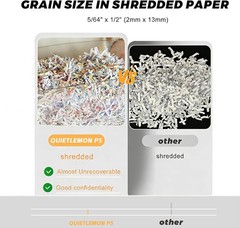 High Security Paper Shredder 150 Sheets Micro Cut P5 60 Min
