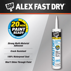 (4 Pack) Alex plus 10.1 Oz Clear All Purpose Acrylic Latex Caulk plus Silicone