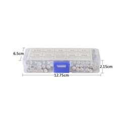 6x30mm 72 Car Boat Quick Blow Glass Tube Fuse Assorted Kit Fast-blow Glass Fuses