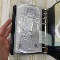 Filofax The Original Personal A5 Leather Organizer Black New