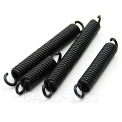 0.3mm Wire Dia. 3mm Outside Dia. Extension Springs Black Oxide Spring Steel
