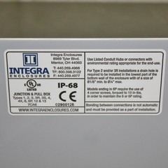 Integra Electrical Enclosure H12104S-M3127, 12″ x 10″ x 4″, Cutout 8″ x 10-1/4″