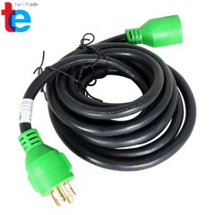 Generator Extension Cord 15 Ft 4 Prong Power Cable 10 4 30 Amp Adapter Plug