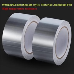 Aluminum Foil Tape 2″ x 65ft | 3.9 Mil High-Temp HVAC Tape for Ductwork & Vents