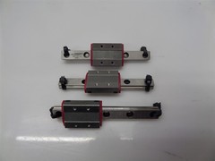 Lot Of 3 Schneeberger MNN7-G1 Linear Guide Bearings w/ 6.7cm Rails