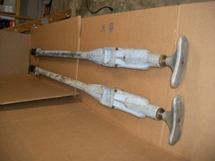 LOT OF 2 GREENLEE HYDRAULIC POLE TAMPER 72 INCHS LONG H4802 NEEDS REPAIR LOOK