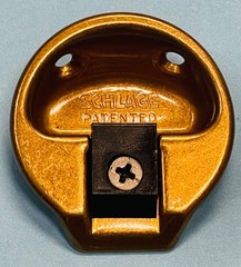 Schlage 10-058 Circular Strike, 1-3/4” Diameter, Adjustable, 612 (US10) Finish