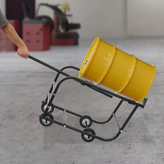55 Gallon Drum Cradle, Movable Drum Cradle Drum Stand 600-pound Capacity