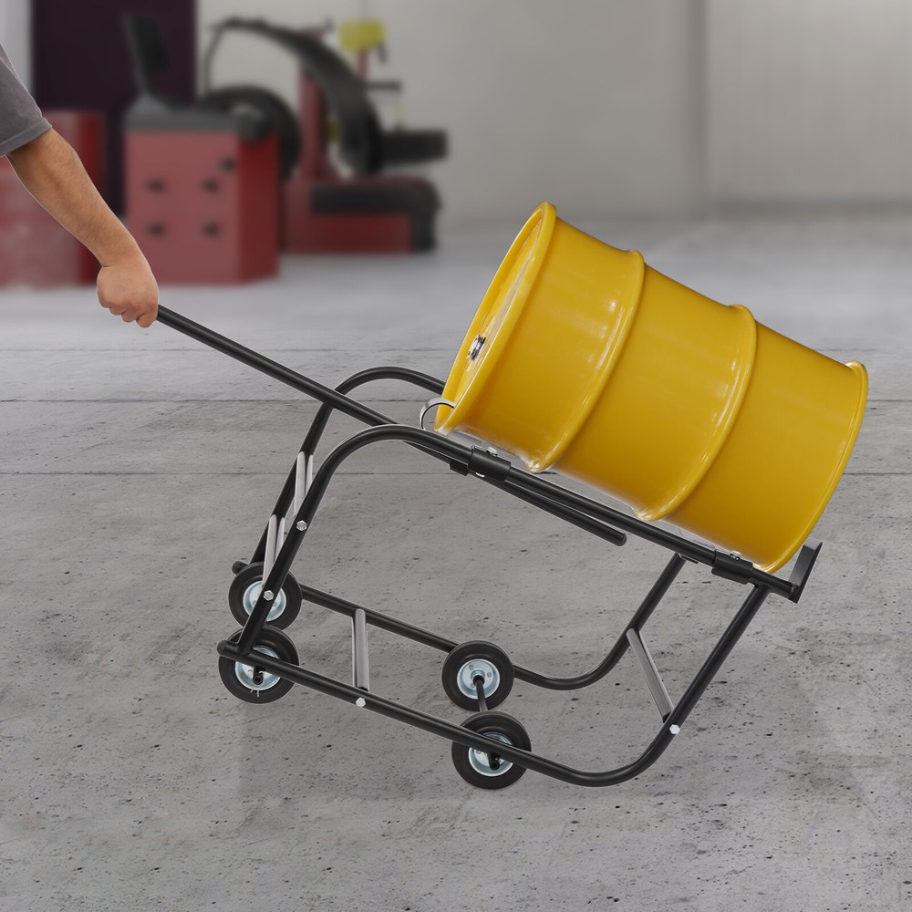 TFCFL 55 Gallon Drum Cradle, Movable Drum Cradle Drum Stand 600-pound Capacity,.