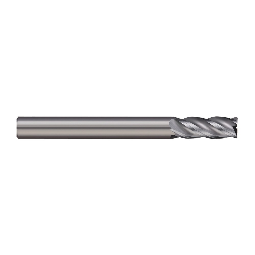 MICRO 100 VHMM-080-4 8.00mm Size, 19.00mm LOC, 4 Flute, Bright Solid Carbide Fin