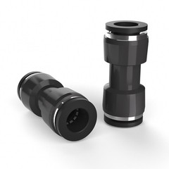 CNZG PNEU 20pcs Air Line Quick Connect Fittings,5/32” OD 4mm 5/32″OD, Black