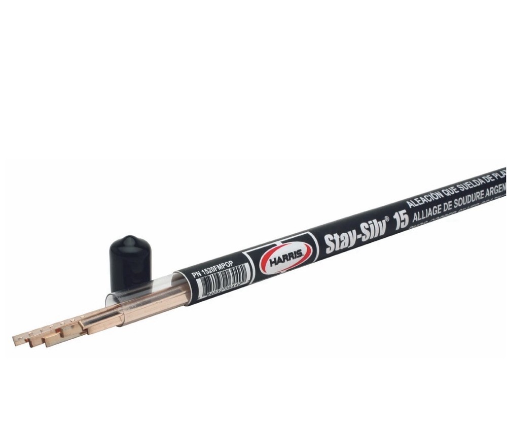 Harris Stay Silv 15 15% Silver Brazing Alloy Rods HVAC 1/2 Lb Qty. 14 (Rods)