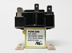 90-340 Switching Relay DPDT 24 Volt Coil also replaces Honeywell R8222D1014