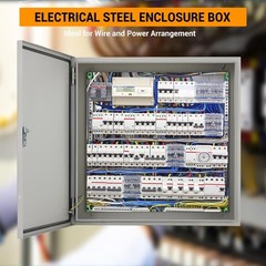 12″-24″ Waterproof Electrical Box IP66, Titanium Steel, Lockable, Rust-Resistant