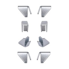 Metal Cabinet Shelf Clips for Husky Garage – Removable 8 Pack, Sliver