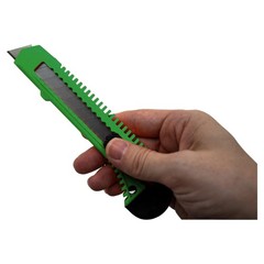 50 Safety Box Cutter Utility Knife Tool Retractable Snap off Razor Blade GREEN