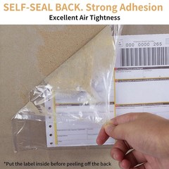 50 – 4000 Clear Adhesive Packing List Shipping Label Envelopes Pouches 7.5 X 5.5