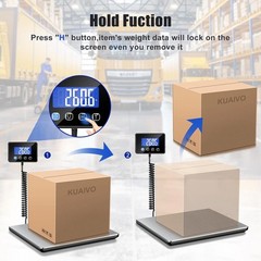 Shipping Scale Digital Postal Scale 440 lbs x 0.7 oz. AC/DC Package LCD 2025 NEW