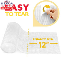 12 Inch X 20 Ft Bubble Cushioning Wrap, Perforated Every 12″ Protective Packing