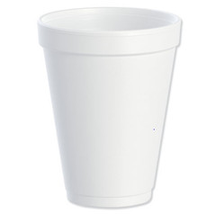 Dart Foam Drink Cups, 12 oz, White, 25/Bag, 40 Bags/Carton 12J12 (CA Exclude)