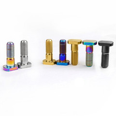 M8x23mm T Bolt Square Head Titanium Ti Screw Pitch 1.25mm For Bicycle Motorcycle