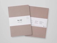 Fa Vo DOTTED Pink 100% Recycled Paper Notebook 140 pages 90 gsm paper
