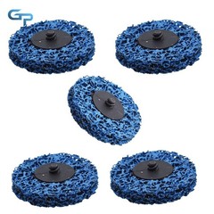 5 Pieces Blue 3″ Quick Change Easy Strip & Clean Discs For Paint Rust New