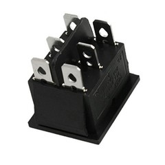 On/Off/On 6-Pin DPDT Rocker Switch 3-Position Rating 15A 250V/20A 125V AC DC