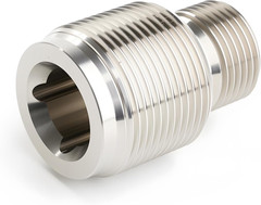 Oil Filter Adapter 13/16″-16 to 1 1/8″-16, SUS304 Stainless Steel, Compatible wi