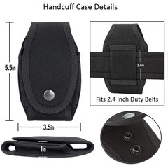Tactical Handcuffs Case Police Holster Molle Pouch Nylon Holder Handcuff Holster