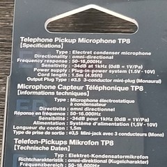 NIB Olympus TP8 Telephone Pickup Microphone For Voice Recorders Old Tech
