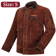 ARCCAPTAIN Leather Welding Jacket Flame Resistant Heavy Duty Split Cowhide S-3XL
