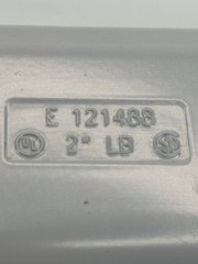 2″ LB Conduit Body Fitting PVC Plastic 71.2 CU. IN